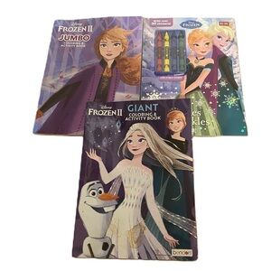 Disney Frozen Coloring & Activity Book Bundle Elsa Anna NEW